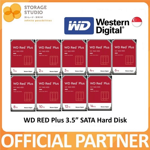 WD RED Plus NAS 3.5" HDD Hard Disk
